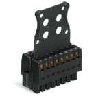 Wago Contact - Connecteur femelle pour 1 conducteur 100% protégé contre l'inversion, noir