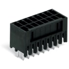 Wago Contact - Connecteur mâle THR, 2 rangées 0.8 x 0.8 mm solder pin Droit, noir
