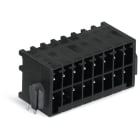 Wago Contact - Connecteur mâle THR, 2 rangées 0.8 x 0.8 mm solder pin Coudé, noir