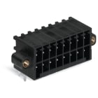 Wago Contact - Connecteur mâle THT, 2 rangées 0.8 x 0.8 mm solder pin Coudé, noir