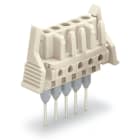 Wago Contact - Female connector for rail-mount terminal Droit, gris clair