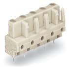 Wago Contact - Connecteur femelle avec broches à souder 0,6 X 1 MM/ Détrompé / Gris clair,Pas 7