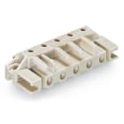 Wago Contact - Connecteur femelle THT 0.6 x 1.0 mm solder pin Coudé, gris clair