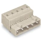 Wago Contact - Connecteur mâle avec cage clamp, et Pieds de fixation, 4 pôles / 7,5 mm
