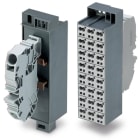 Wago Contact - Bloc du potentiel impression 1-24, gris foncé