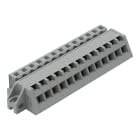 Wago Contact - Connecteur femelle coudé avec cage clamp et brides de fixation, pas 5 mm, 13 pôl