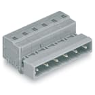 Wago Contact - Connecteur mâle 10 pôles / Pas : 7,5 mm, avec pieds de fixation à encliqueter