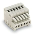 Wago Contact - Connecteur femelle MICRO détrompé / 10 pôles / 0,5 mm² / Pas 2,5 mm / Gris clair
