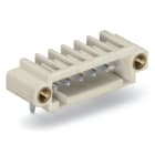 Wago Contact - Connecteur mâle THT 1.0 x 1.0 mm solder pin Coudé, gris clair