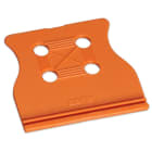 Wago Contact - Plaque de décharge35mm Orange