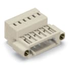Wago Contact - Connecteur mâle pour 1 conducteur 100% protégé contre l'inversion, gris clair