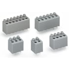 Wago Contact - Bloc de bornes pour CI, 2 pôles / AV. POUSSOIR, Pas 5 mm