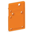 Wago Contact - Plaque d'extrémité, encliquetable, Epaisseur 1,5 mm/ Orange / Série 741