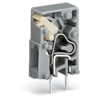 Wago Contact - Borne MODUL. traversante pour CI, 2 broches à souder / Pôle