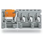 Wago Contact - Borne modulaire de mesure sectionnable 3C, support du sectionneur Orange, Pas 5