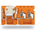 Wago Contact - Borne modulaire de mesure sectionnable 2C, support du sectionneur Orange, Pas 5,