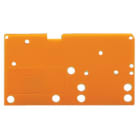 Wago Contact - Plaque d'extrémité encliquetable / Epaisseur 1,5 mm / Orange