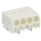 Wago Contact - Borne pour CI 1,5mm² pas3.5mm 4 pôles, blanc