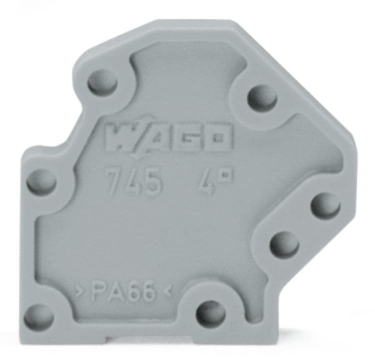 Wago Contact - Plaque extremite 4mm² gris