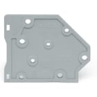 Wago Contact - Plaque d'extrémité 16 mm² / Gris