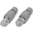 Wago Contact - Connecteur ETHERNET RJ-45 Cat. 5 - T568A - AWG22 - Serre-câble sortie droite