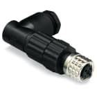 Wago Contact - Connecteur - 3 pôles - M8 femelle coudé - Connexion IDC