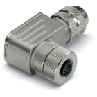 Wago Contact - Connecteur blindé - 5 pôles - Codage A - M12 femelle coudé - Connexion ressort