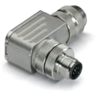 Wago Contact - Connecteur blindé - 5 pôles - Codage A - M12 mâle coudé - Connexion ressort