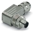 Wago Contact - Connecteur blindé ETHERNET/PROFINET - M12 mâle coudé - Connexion ressort