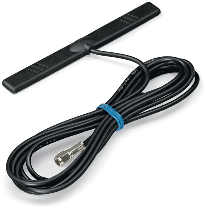 Wago Contact - Antenne adhésive - GSM / UMTS / LTE / Bluetooth® / WLAN - SMA mâle - câble 2.5 m