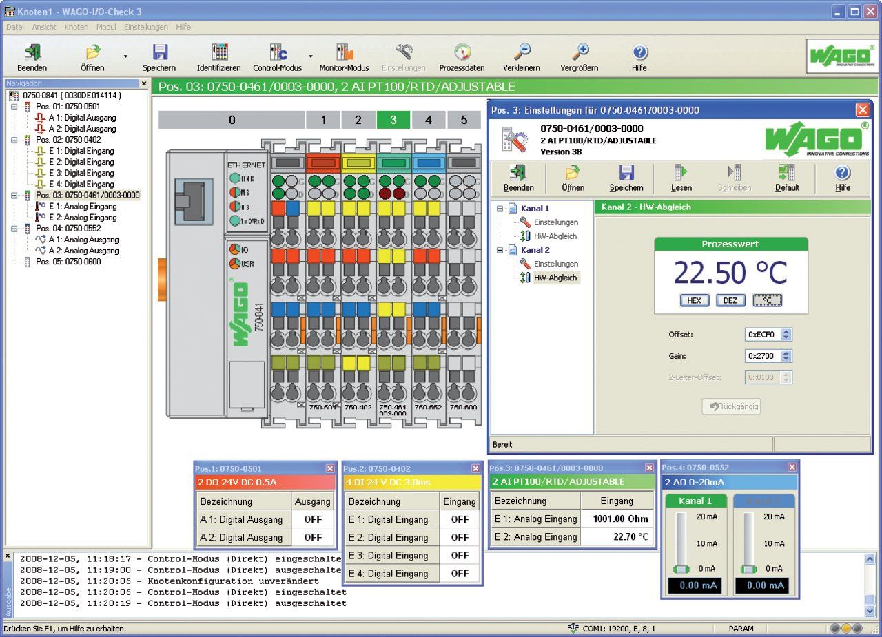 Wago Contact - Outil de configuration WAGO-I/O-CHECK (Logiciel + Câble USB)