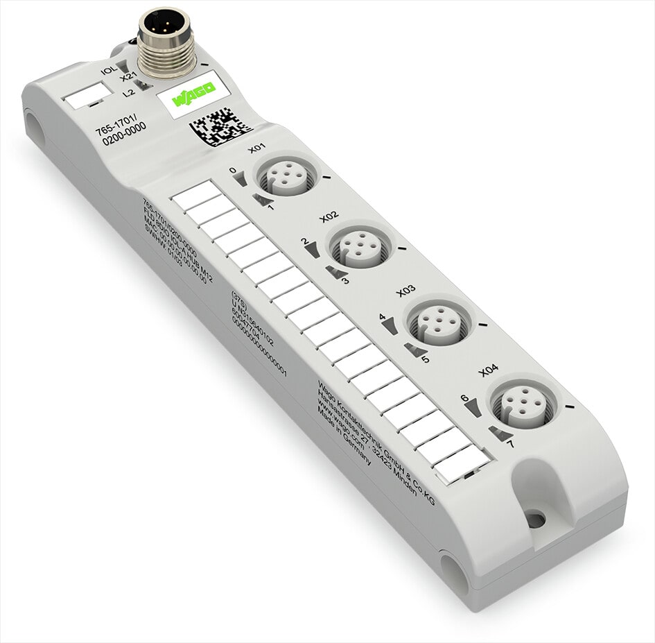 Wago Contact - Module IP67 IO-Link Cl. A 8 E/S TOR 24V 2A 4xM12