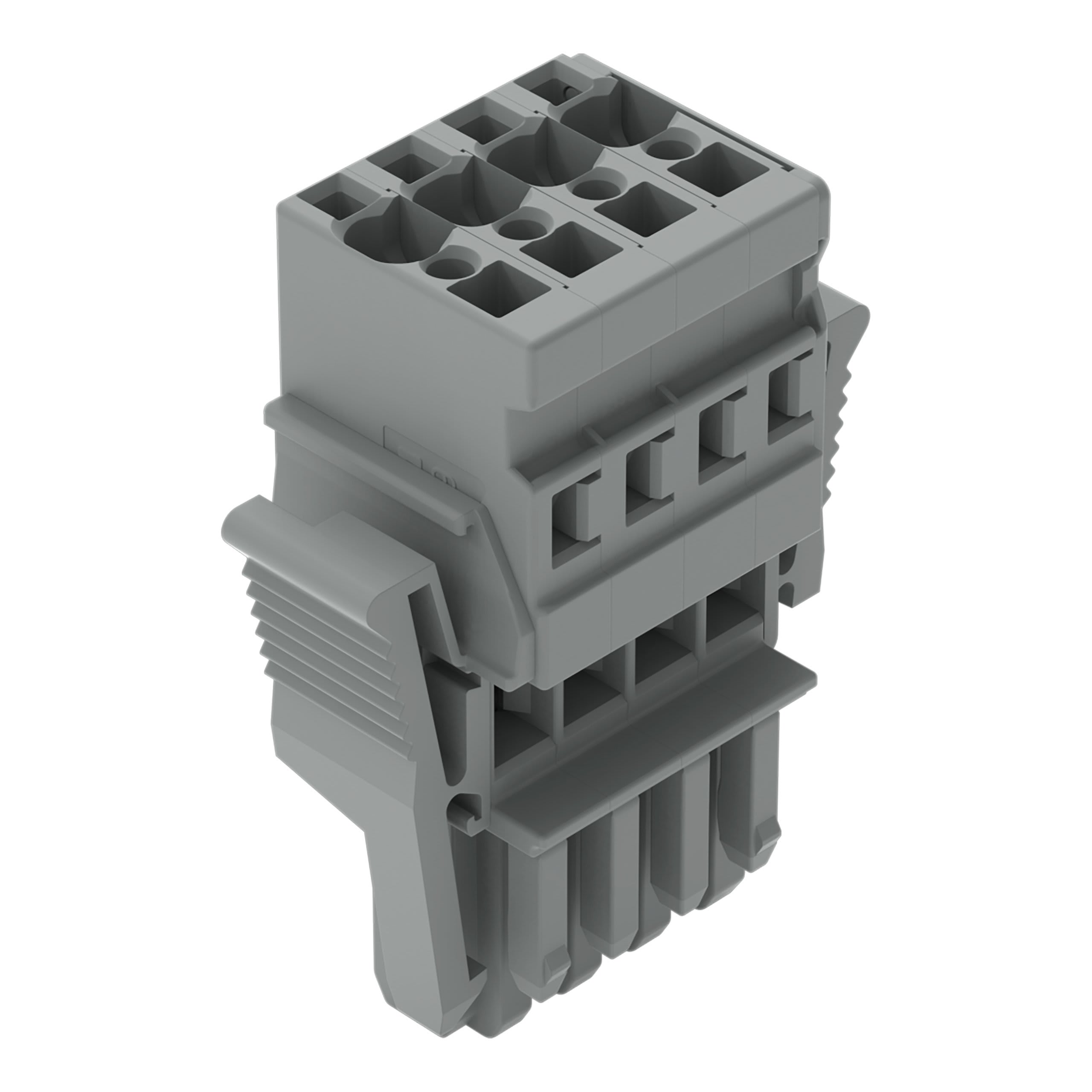 Wago Contact - Connecteur femelle 1C, 4 pôles / avec cliquet de verrouillage