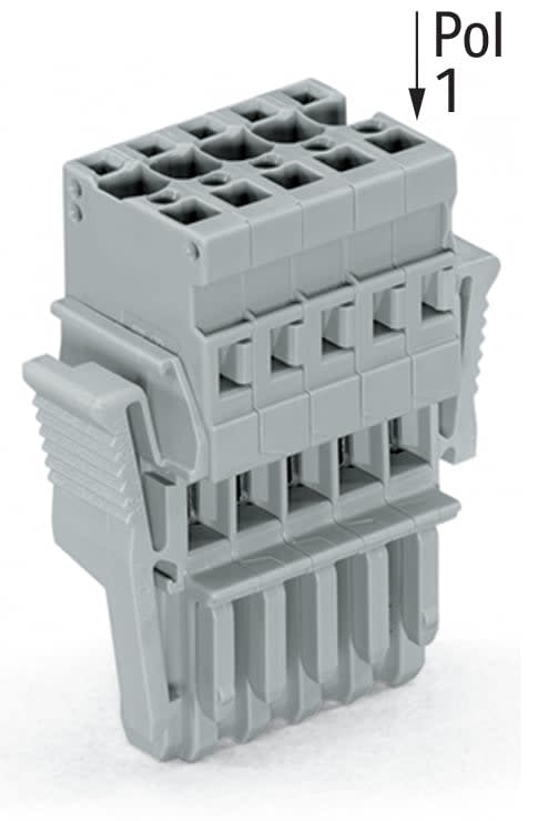 Wago Contact - Connecteur femelle avec cliquet de verrouillage, 5 pôles