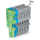 Wago Contact - Connecteur femelle pour 1 conducteur ja-ve./bleu/gris