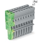 Wago Contact - Connecteur femelle pour 1 conducteur ja-ve/gris