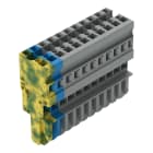 Wago Contact - Connecteur femelle pour 1 conducteur ja-ve./bleu/gris