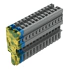 Wago Contact - Connecteur femelle pour 1 conducteur ja-ve./bleu/gris