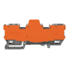 Wago Contact - Bloc de bornes de base 1C / 1 Broche, avec plaque de séparation/ Orange / 6 pôle