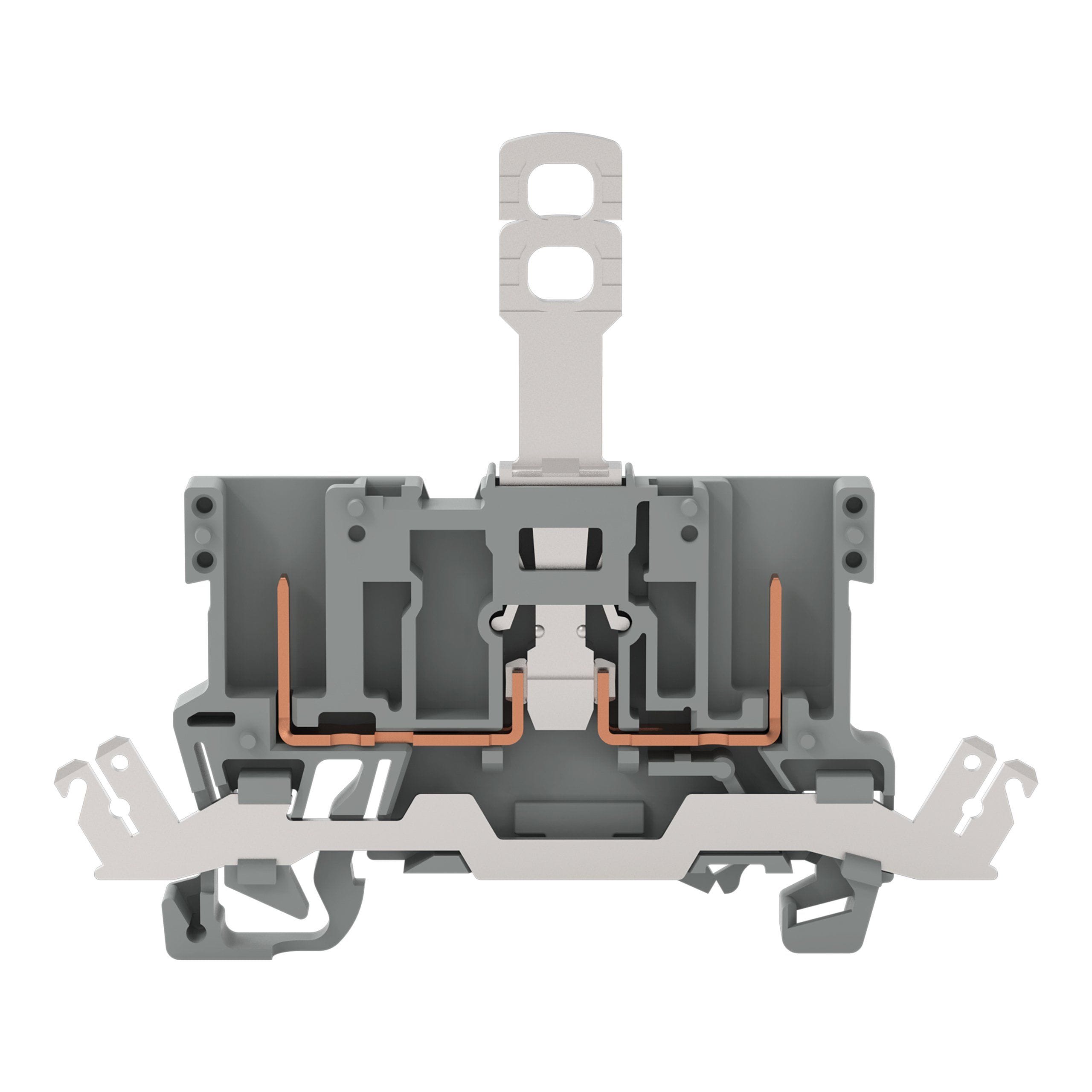 Wago Contact - Borne de base sectionnable, 2 broches, Avec tresse de blindage