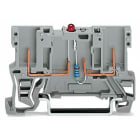 Wago Contact - Borne de base, 2 broches, à Led/ Gris