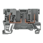 Wago Contact - Borne de base, 1C / 1 Broche, à diode/ Gris