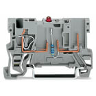 Wago Contact - Borne de base, 1C / 1 Broche, à Led/ Gris