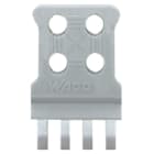 Wago Contact - Plaque de décharge de traction 4 à 5 pôles / Gris
