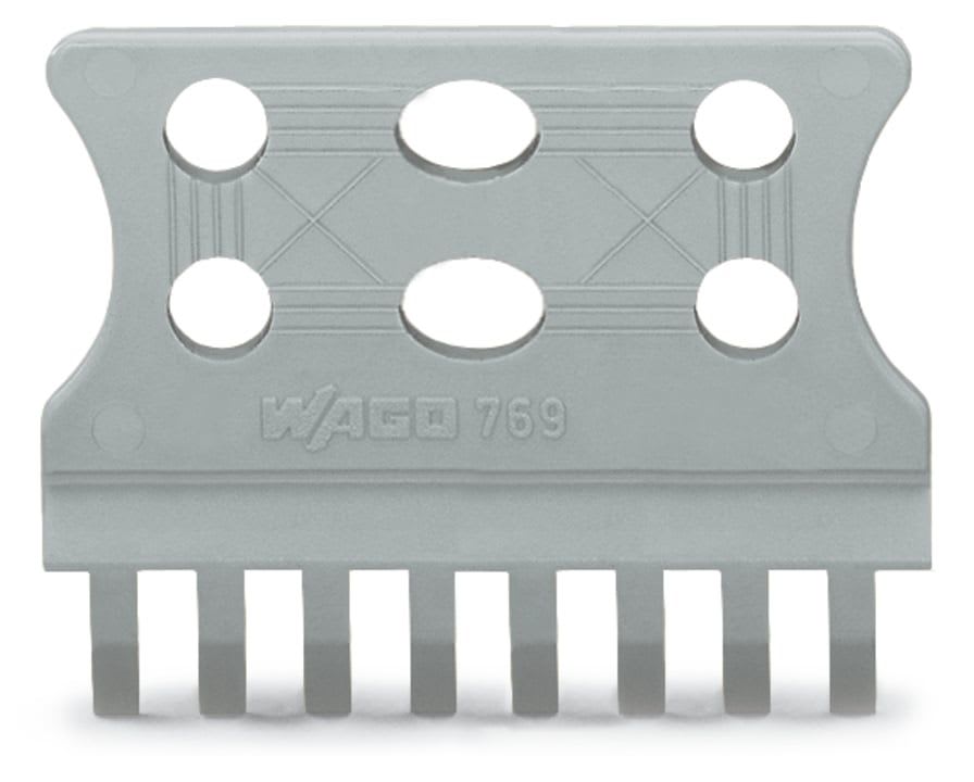 Wago Contact - Plaque de décharge de traction 10 à 15 pôles / Gris