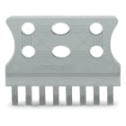 Wago Contact - Plaque de décharge de traction 10 à 15 pôles / Gris