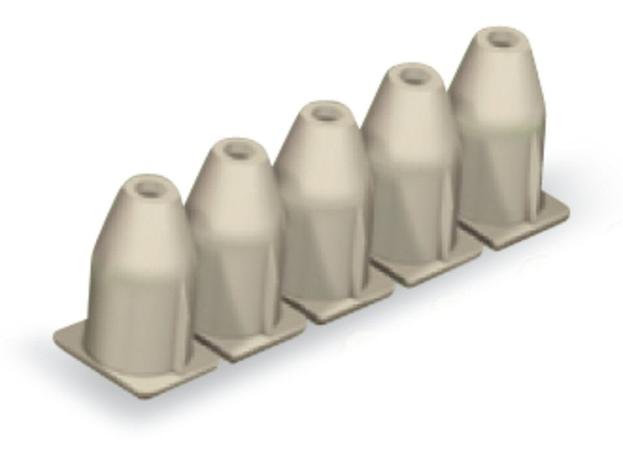 Wago Contact - Réducteur isolant de sécurité Gris clair 0,25-0,5 mm² / 5 pièces par bande