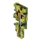 Wago Contact - Connecteur femelle 1C / 2,5 mm² / Module milieu / Vert-Jaune