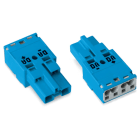 Wago Contact - Connect.male MIDI cod.2c 2 p bleu