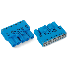 Wago Contact - Connecteur mâle 5 pôles sans décharge de traction / Bleu
